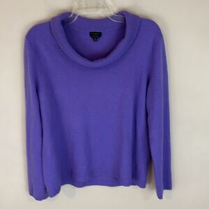 Talbots Pure Cashmere Light Purple Sweater Size XL